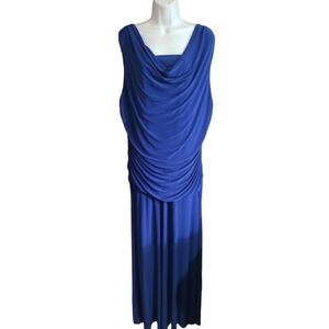 NIGHTWAY cowl neck cocktail gown 20W